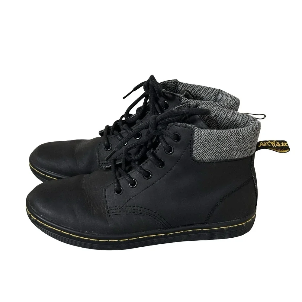 Dr. Martens Maelly Air Wair Bouncing‎ Soles Padded Collar Boots Black Womens 6